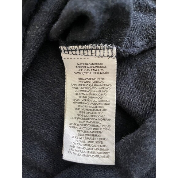 POLO GOLF Ralph Lauren Henley Shirt Wool Silk Blend Size Large - Picture 6 of 6